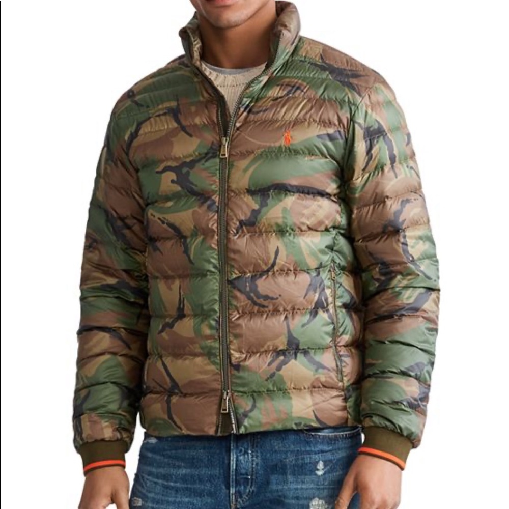 Camouflage Polo Coat, XL, NWT